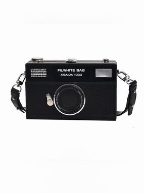 Kohl's FILWHITE BAG X-BAIDA 1030 Black Camera-Style Crossbody